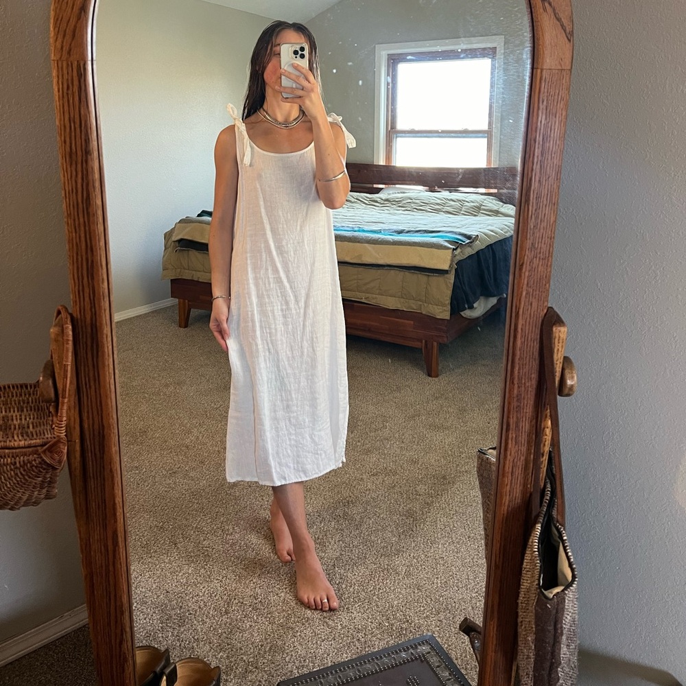 Cottage 100% Linen Midi dress